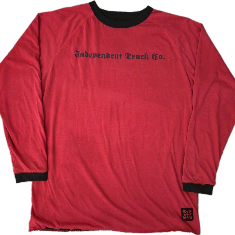Vintage 90s Y2K Independent Truck Company Reversible T Shirt Black Size L